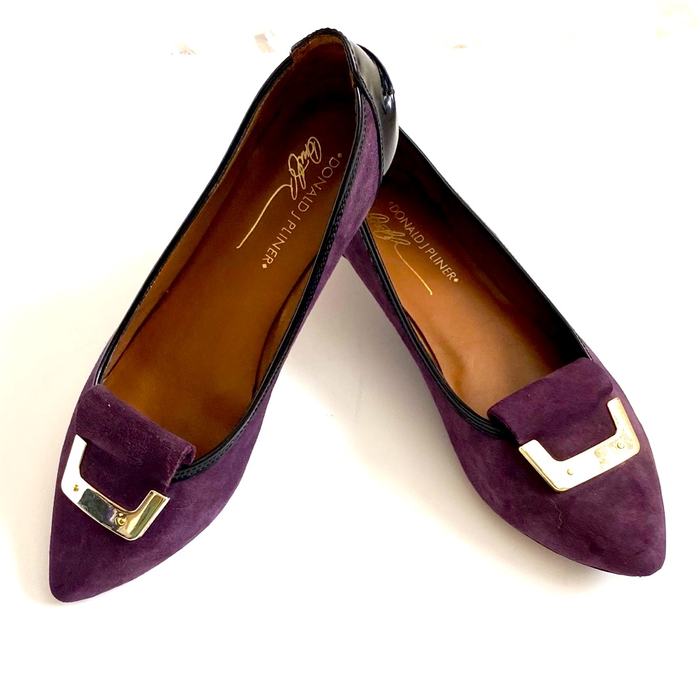 Donald J. Pliner Suede Flats